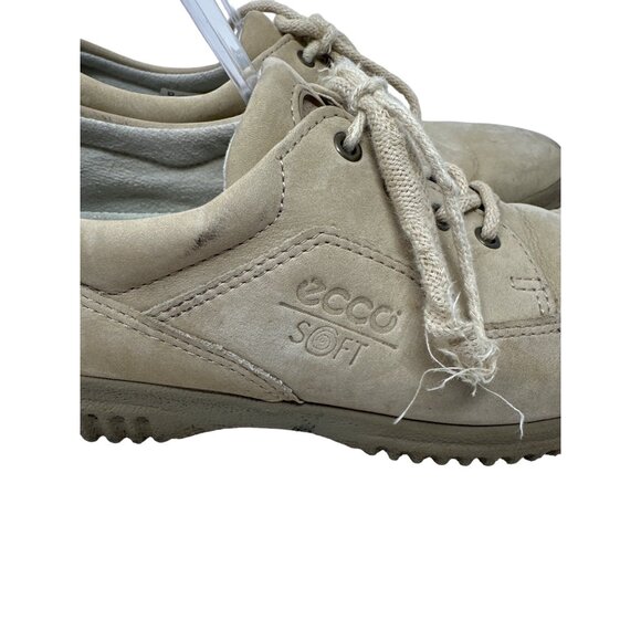Ecco Soft Women's Tan Suede Comfort Shoes Size 39 US 8-8.5 - Picture 2 of 16
